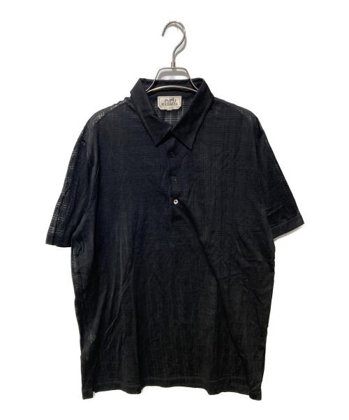 HERMES エルメス 80s ポロシャツ 古着 中古・古着通販】HERMES (エルメス) ポロシャツ ブラック サイズ:XXL