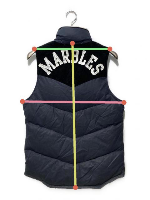 中古・古着通販】MARBLES (マーブルズ) ナイロンベスト ネイビー
