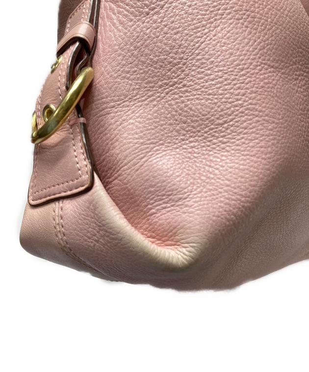 COACH コーチ マディソン オプアート サッチェル 2WAY ピンク 中古・古着通販】COACH (コーチ) マディソン2WAYショルダーバッグ