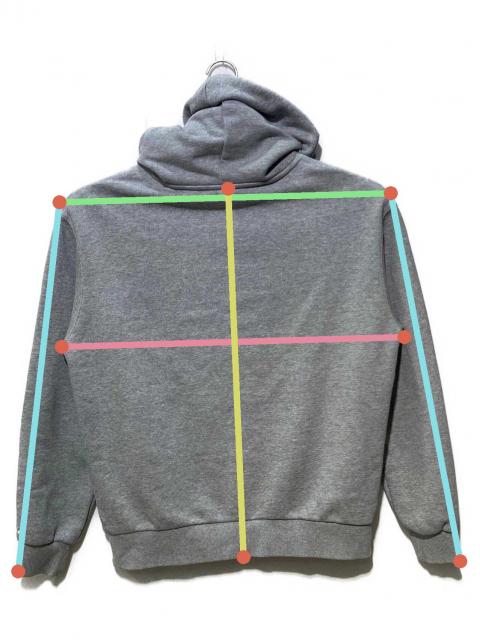 中古・古着通販】hdex (エイチデックス) ロゴパーカー グレー サイズ:M