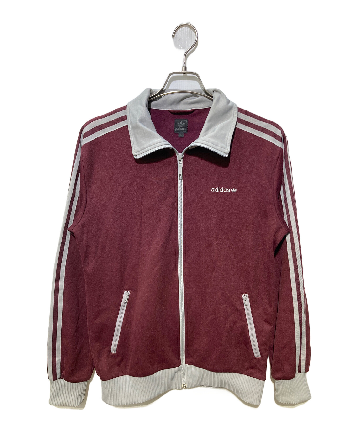 中古・古着通販】adidas (アディダス) トラックジャケット ボルドー