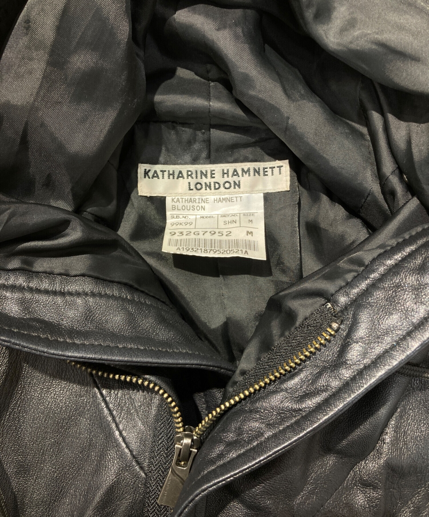 中古・古着通販】KATHARINE HAMNETT (キャサリンハムネット) レザー