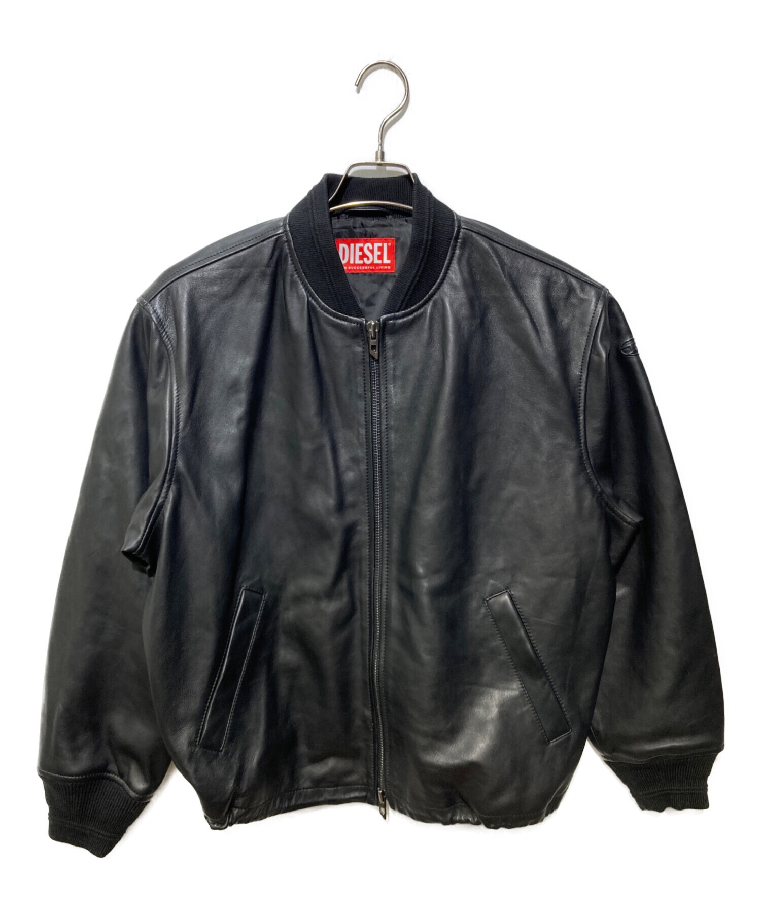 中古・古着通販】DIESEL (ディーゼル) ラムレザージャケット L-KHAT