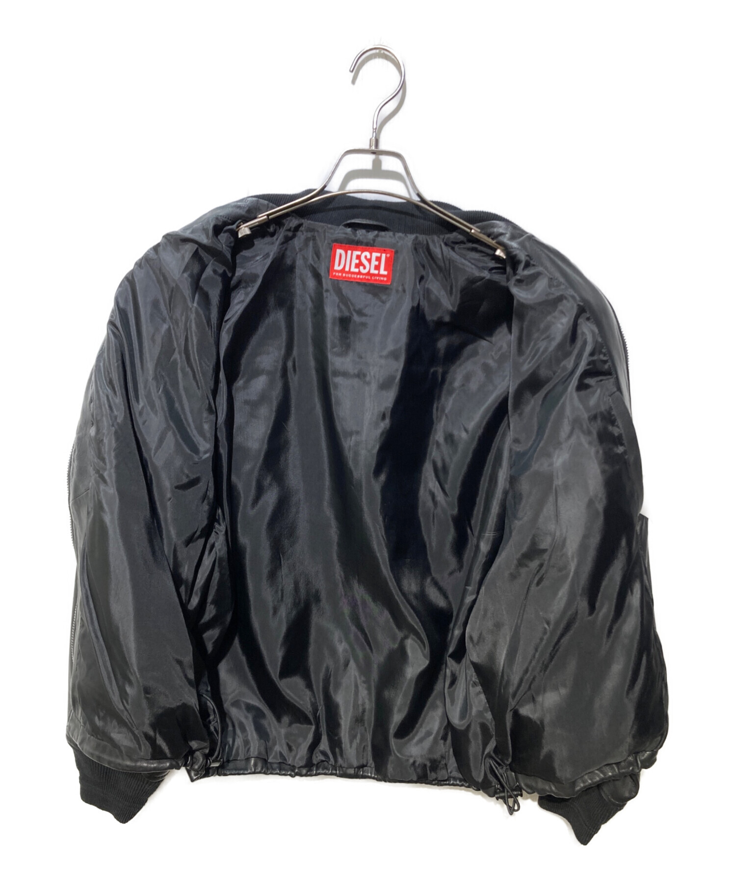 中古・古着通販】DIESEL (ディーゼル) ラムレザージャケット L-KHAT