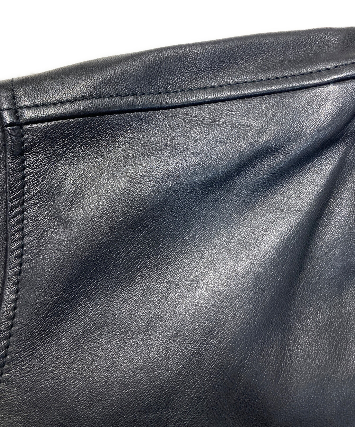 中古・古着通販】DIESEL (ディーゼル) ラムレザージャケット L-KHAT