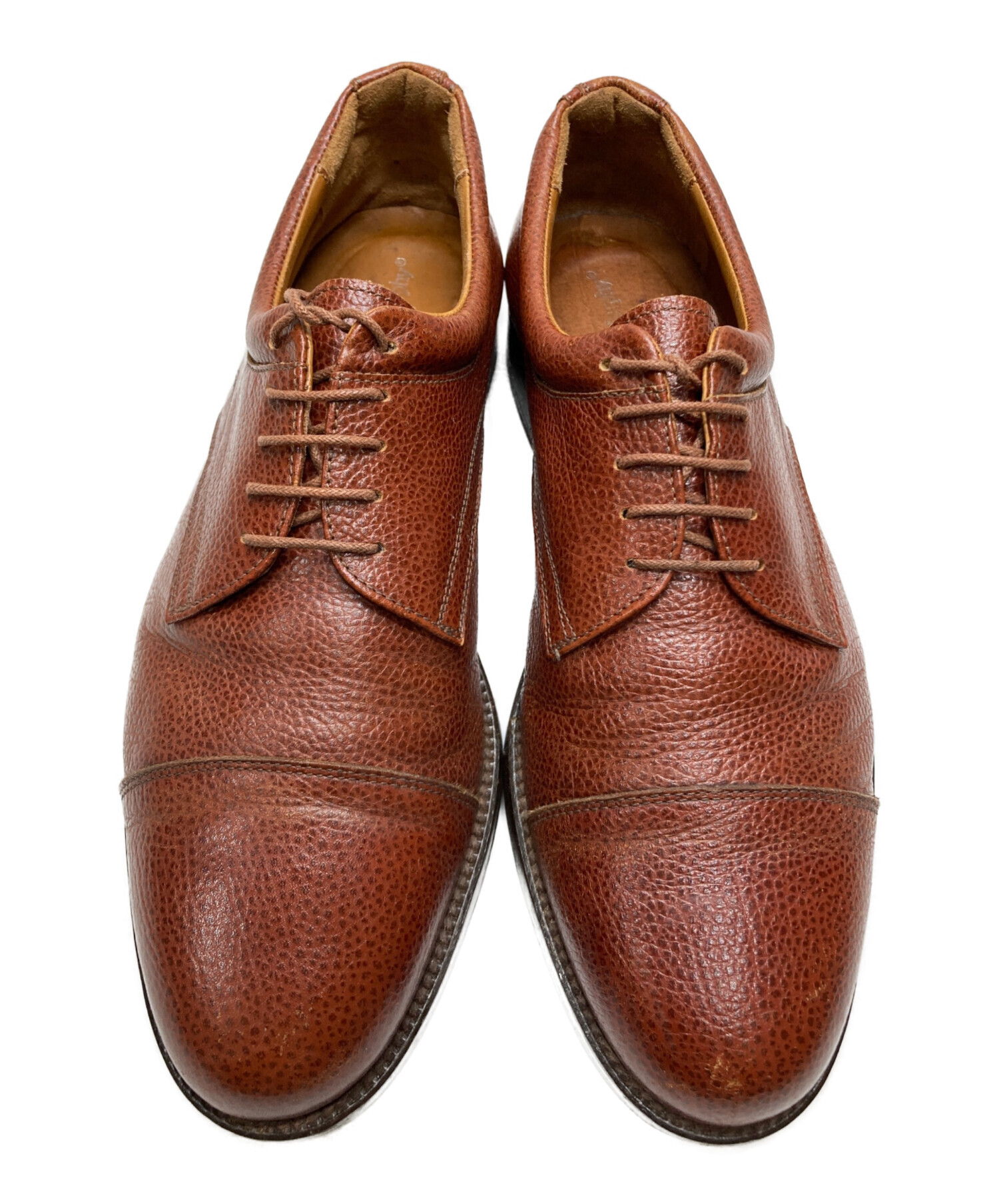 【未使用】ジョンストン＆マーフィー レザー ストレートチップ 8.5 ブラウン 中古・古着通販】JOHNSTON&MURPHY (ジョンストン＆マーフィー