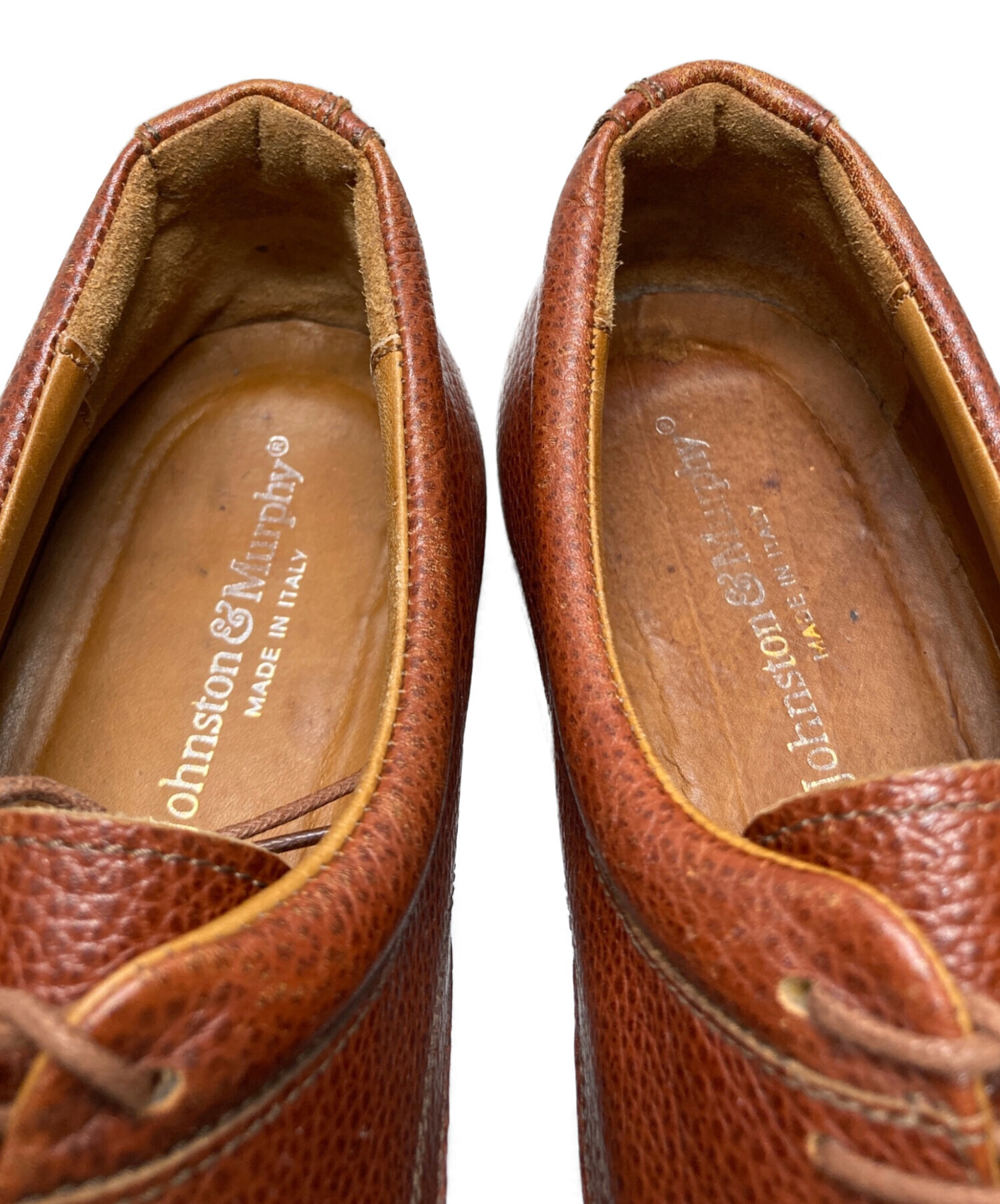 【未使用】ジョンストン＆マーフィー レザー ストレートチップ 8.5 ブラウン 中古・古着通販】JOHNSTON&MURPHY (ジョンストン＆マーフィー