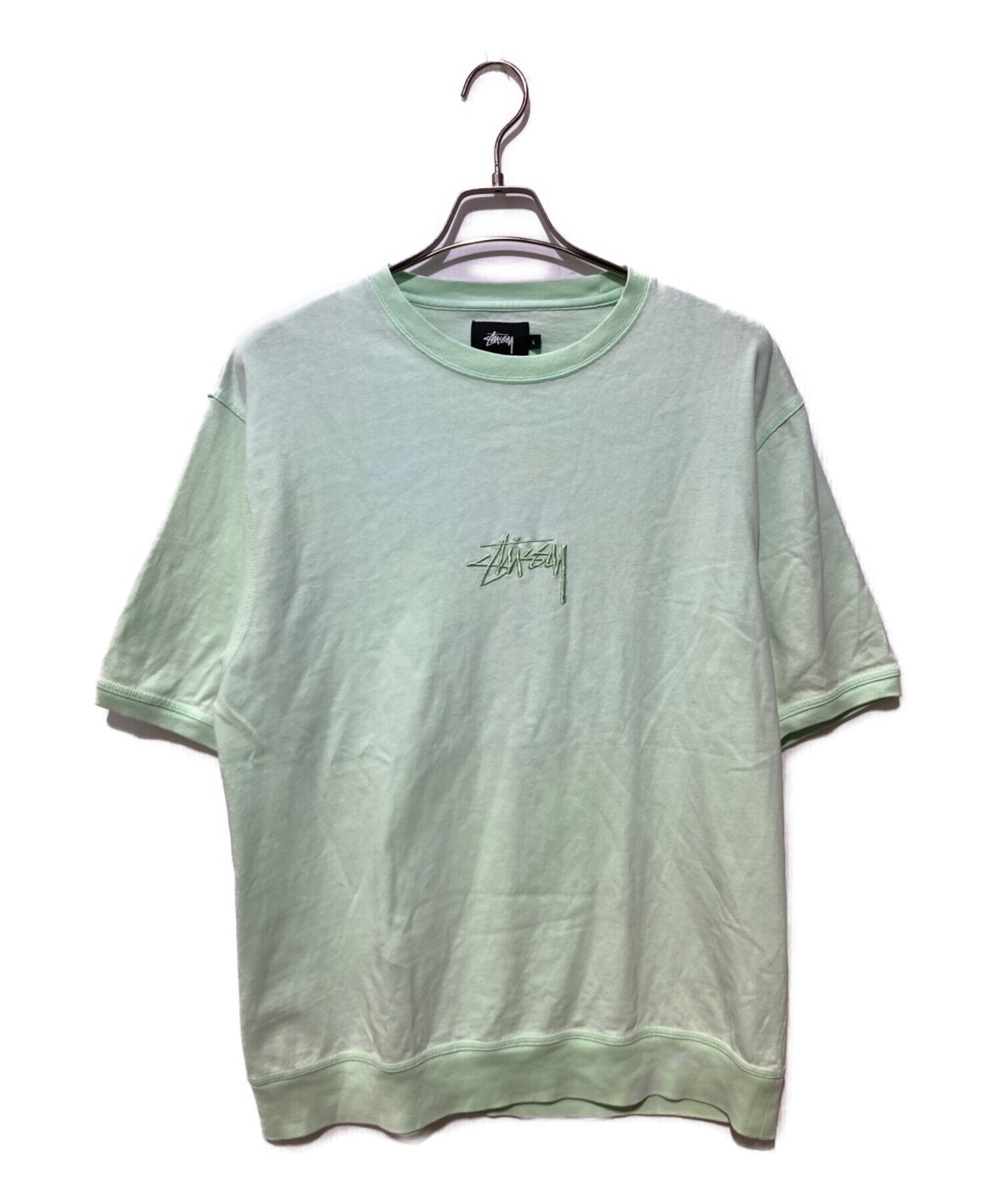 中古・古着通販】stussy (ステューシー) Tシャツ 黄緑 サイズ:L