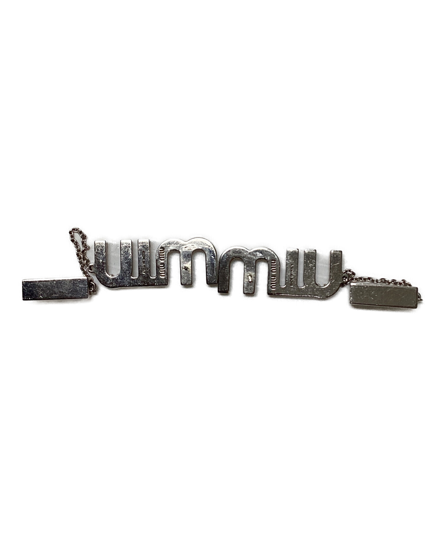 miu様確認 中古・古着通販】MIU MIU (ミュウミュウ) クリスタルロゴピアス