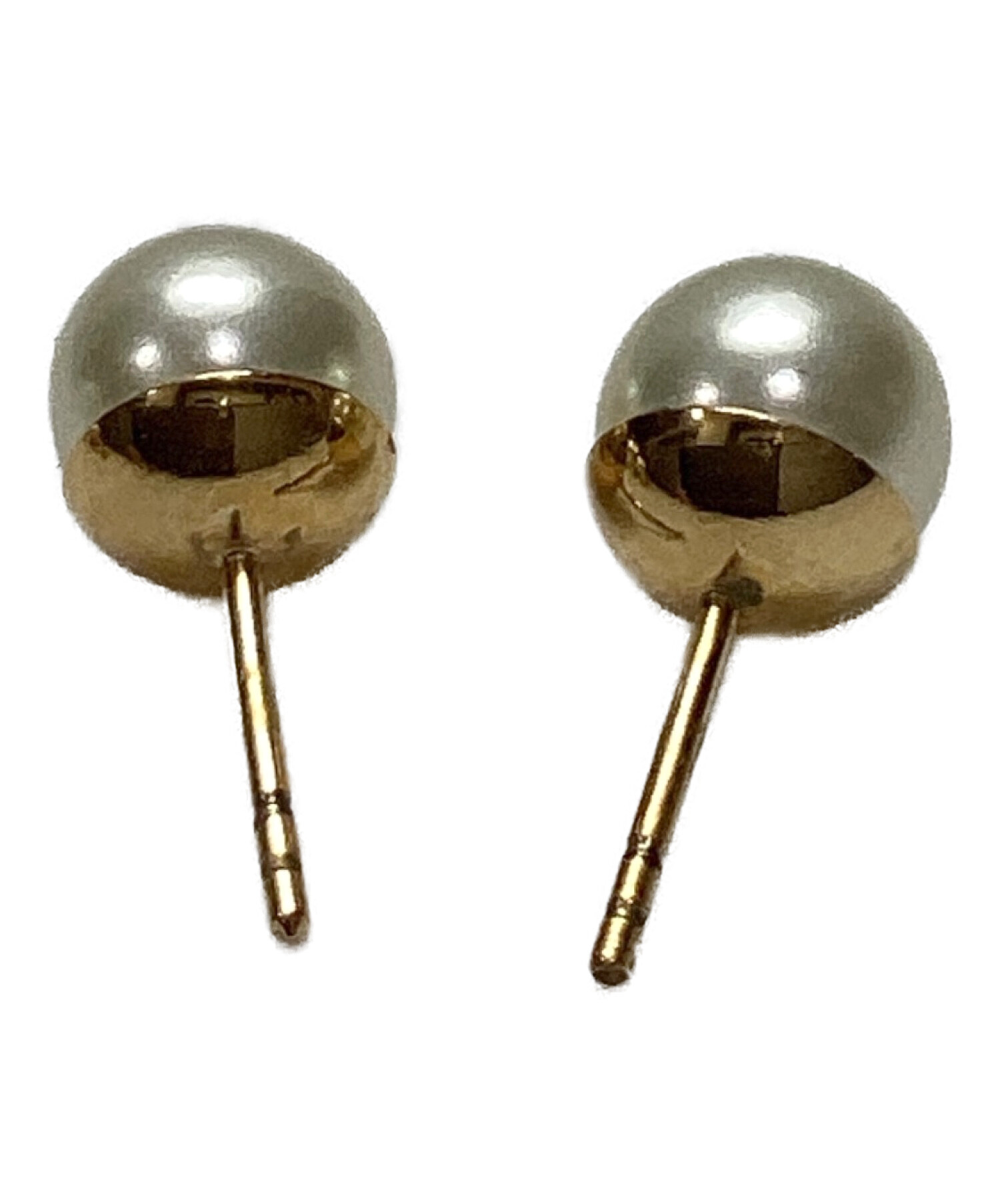 中古・古着通販】DIOR (ディオール) パールロゴピアス ホワイト