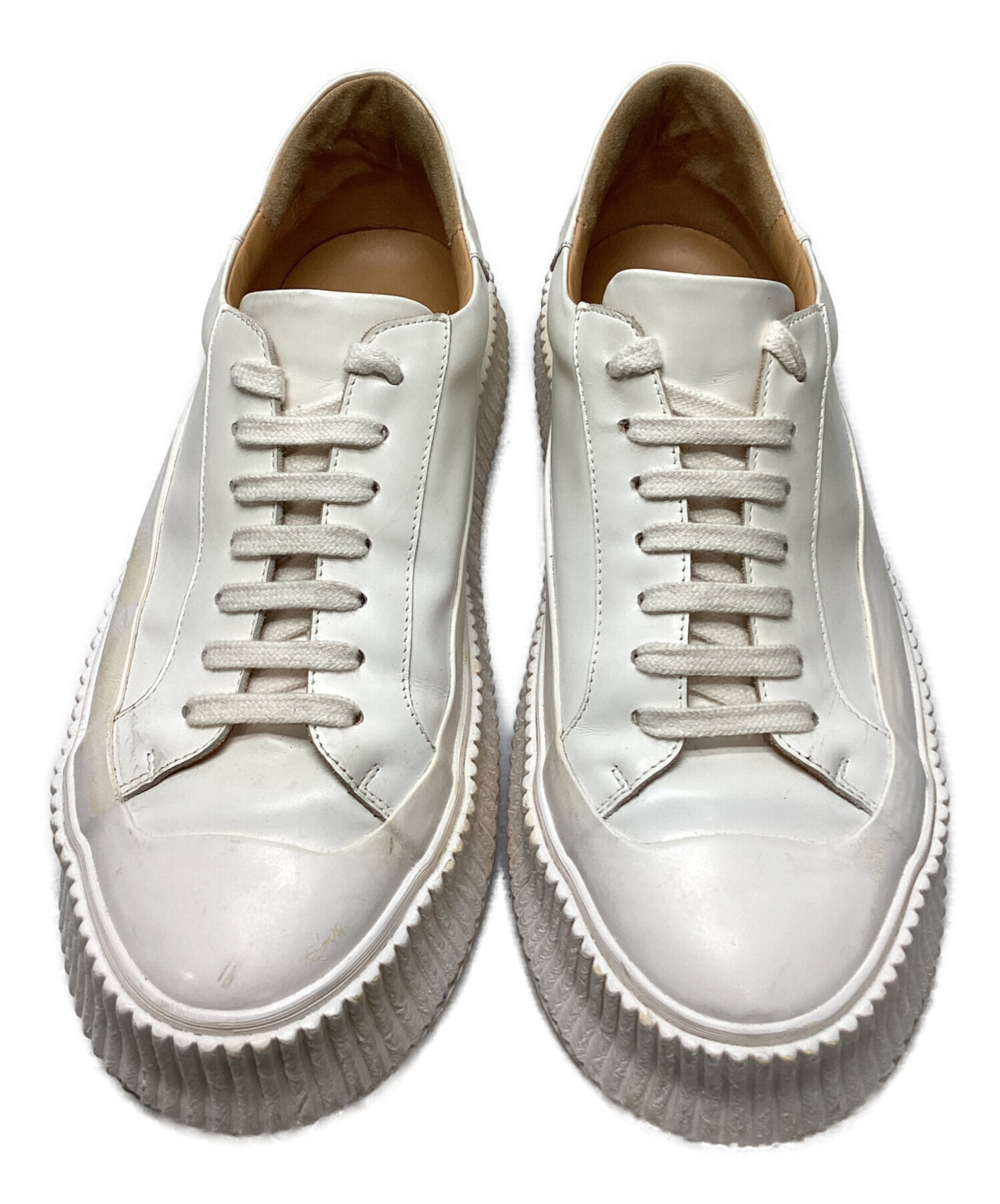 中古・古着通販】JIL SANDER (ジルサンダー) SMOOTH LEATHER SNEAKER