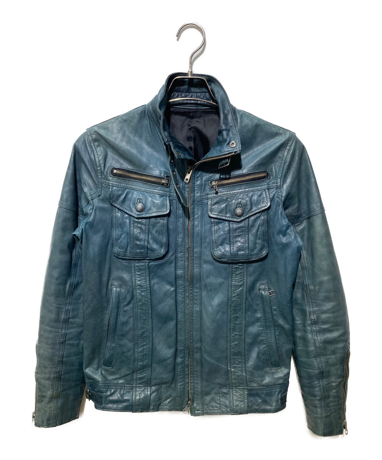 EDGE RUPERT ライダースジャケット size3（M〜L） 中古・古着通販】EDGE RUPERT (エッジ ルパート) シープスキンシングル