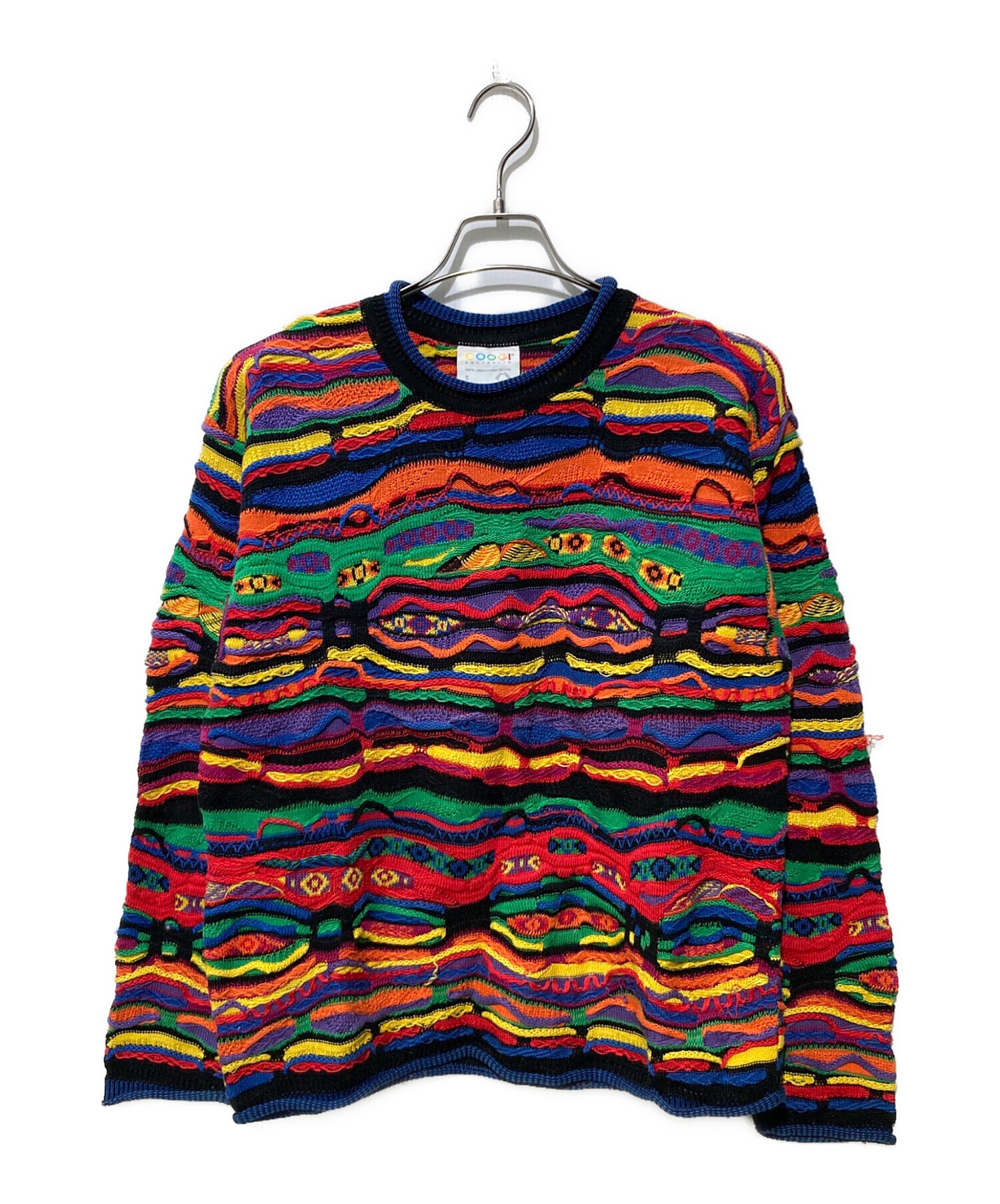 中古・古着通販】COOGI (クージー) 3Dニット マルチカラー サイズ:S