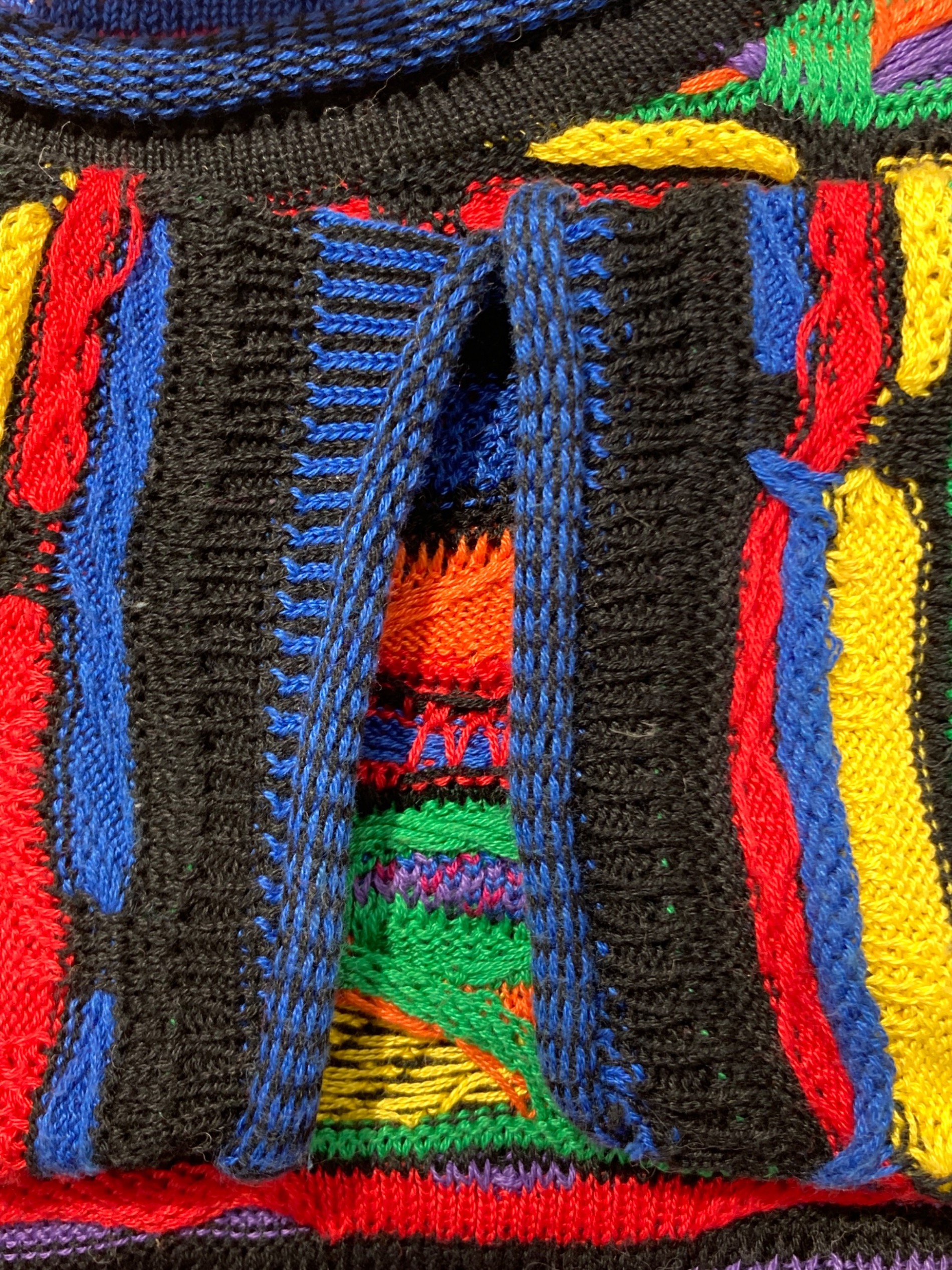 中古・古着通販】COOGI (クージー) 3Dニット マルチカラー サイズ:S
