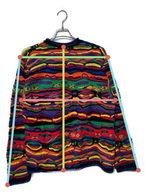 中古・古着通販】COOGI (クージー) 3Dニット マルチカラー サイズ:S