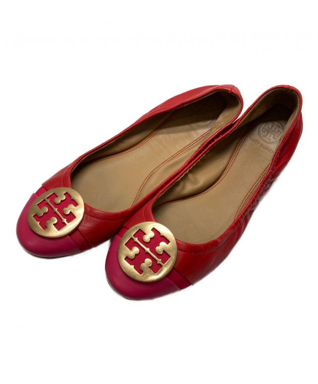 中古・古着通販】TORY BURCH (トリーバーチ) MINNIE CAP-TOE BALLET