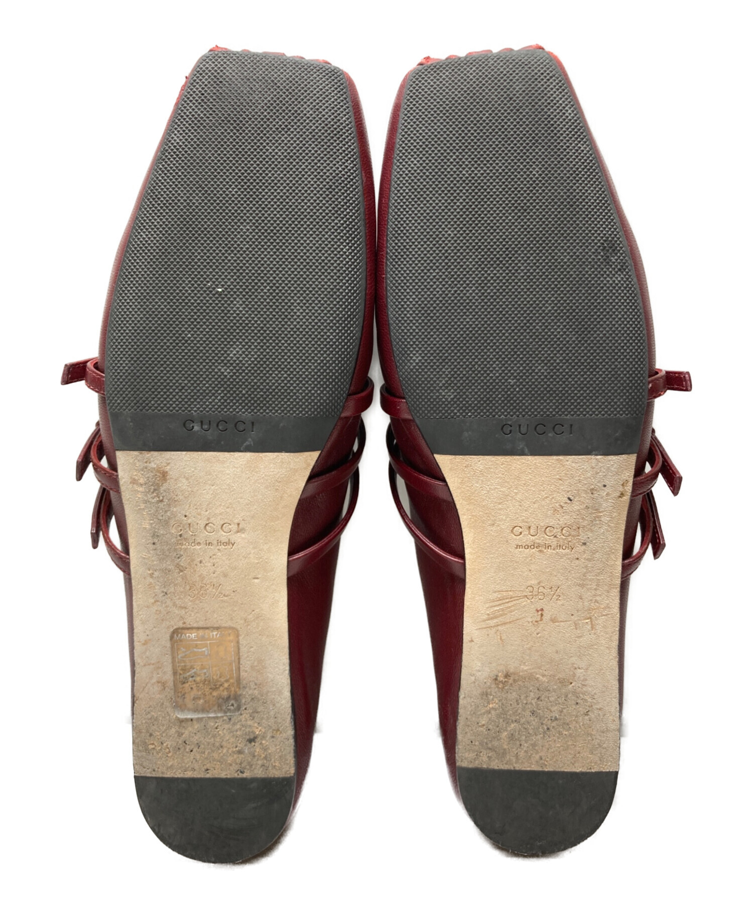 中古・古着通販】GUCCI (グッチ) ホースビットフラットバレエシューズ