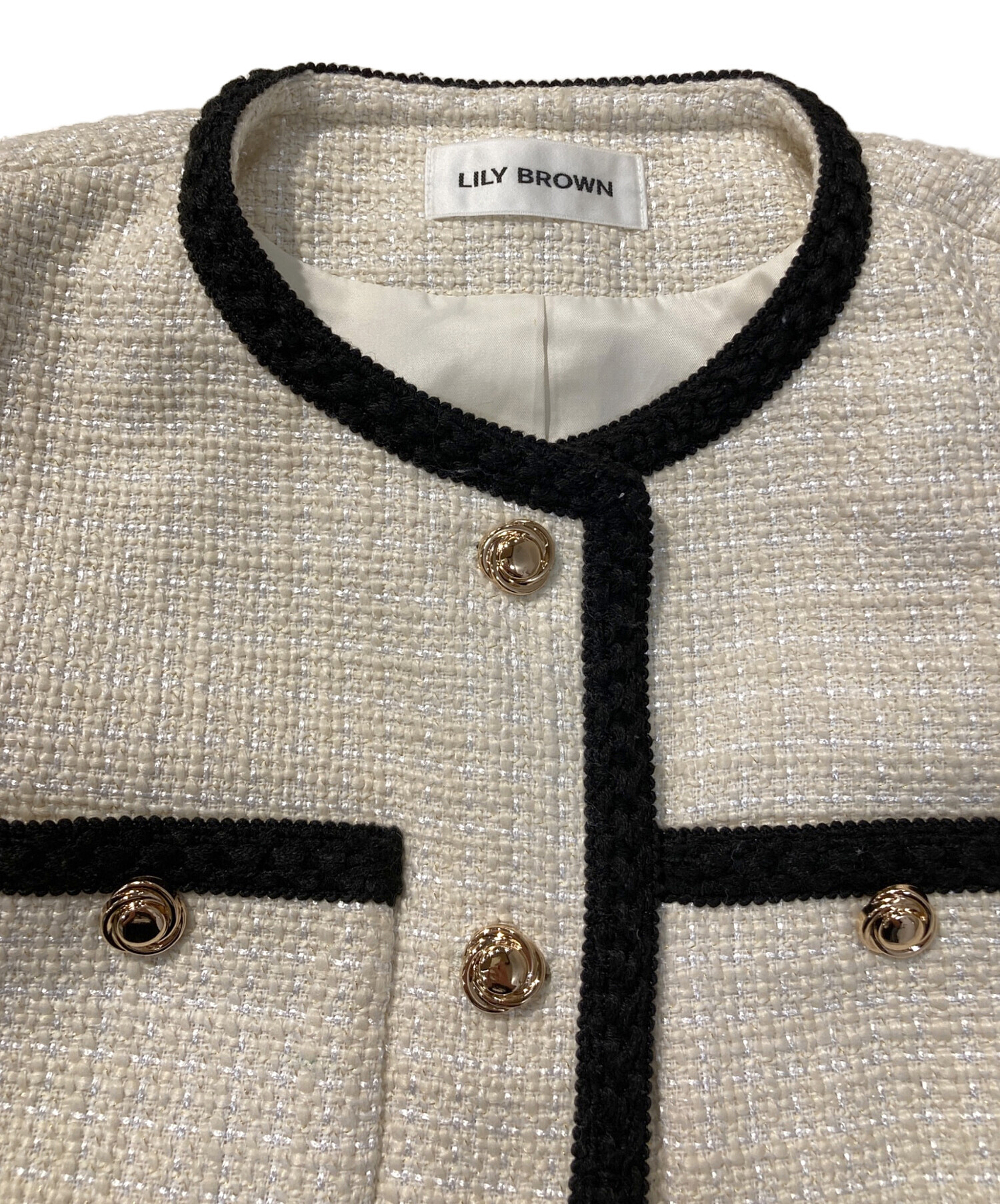 中古・古着通販】Lily Brown (リリーブラウン) ツイードショート