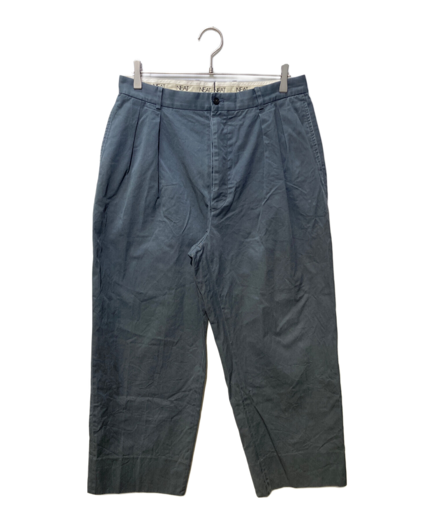 中古・古着通販】NEAT (ニート) CHINO タックパンツ ネイビー サイズ