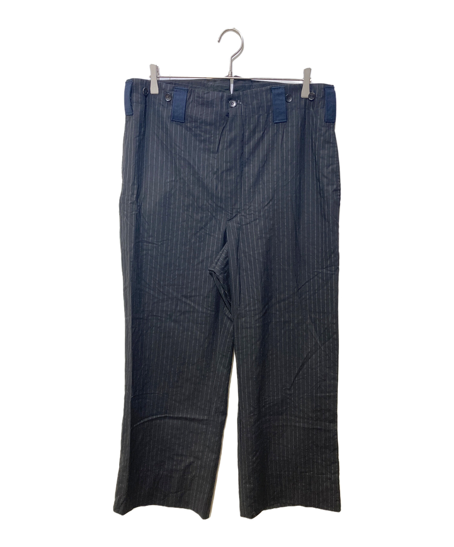 中古・古着通販】GUCCI (グッチ) ストライプパンツ ネイビー サイズ