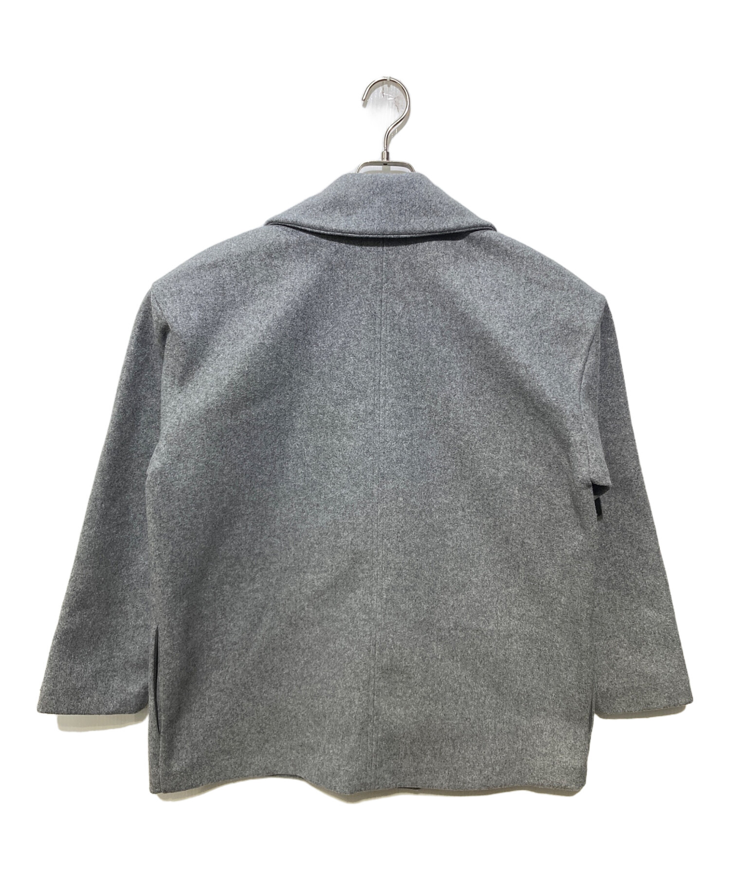 中古・古着通販】ZARA (ザラ) ダブルブレストミドルジャケット グレー