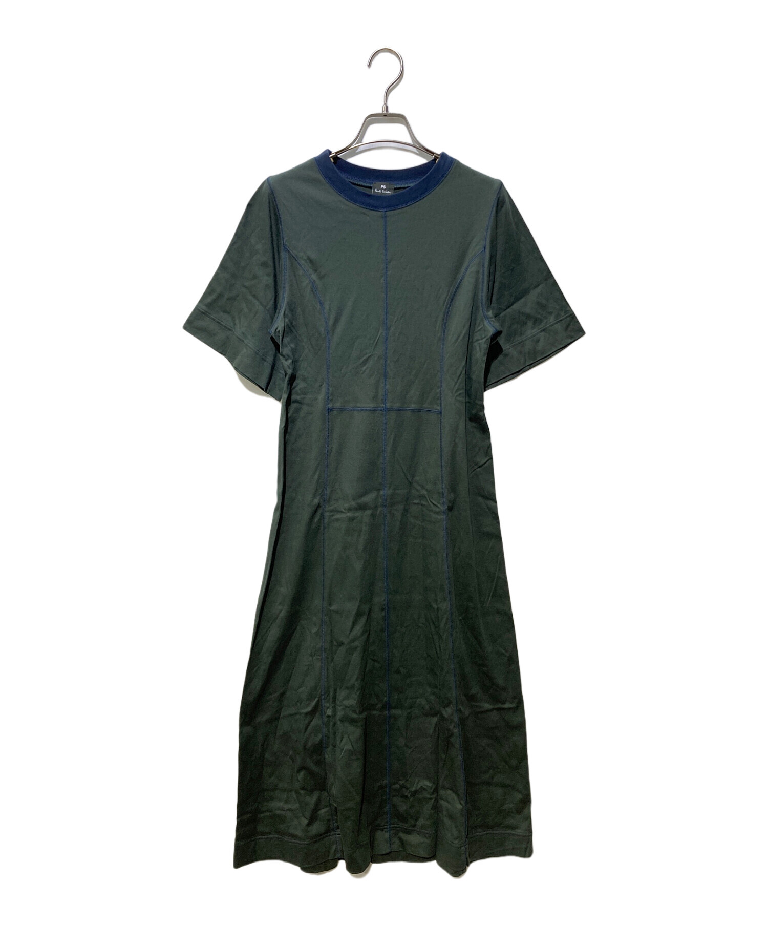 Paul Smith コントラスト ステッチ ジャージー ドレス 中古・古着通販】PAUL SMITH (ポールスミス) コントラストステッチ