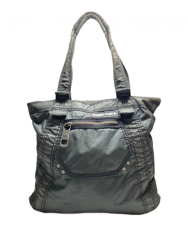 【超美品】DIESEL ディーゼル レザーメッセンジャーバッグ メタルロゴ 古着 中古・古着通販】DIESEL (ディーゼル) メタルロゴハンドバッグ カーキ