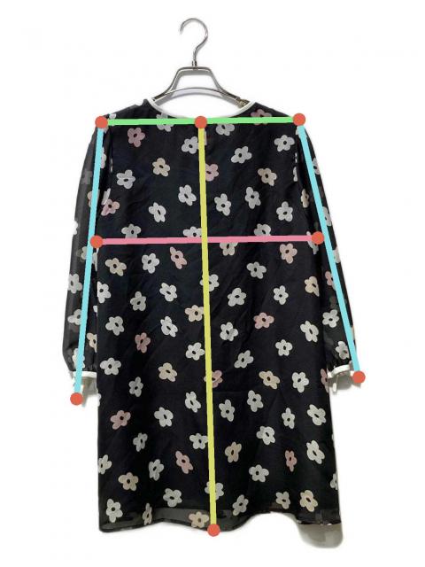 中古・古着通販】M'S GRACY (エムズグレイシー) 花柄ブラウス ブラック