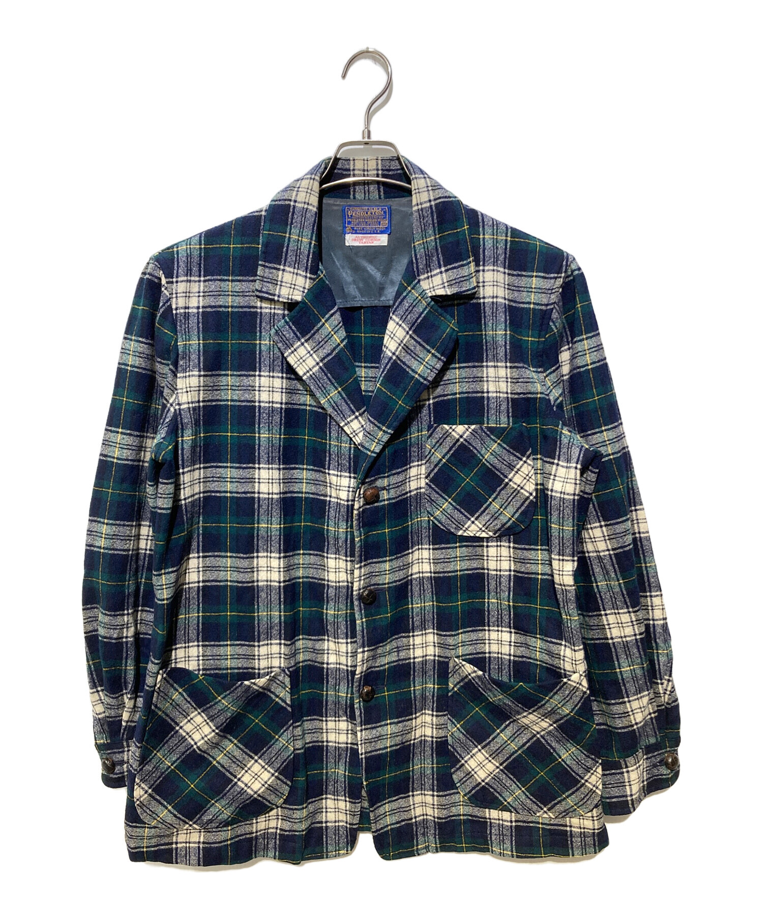 Pendleton チェック柄ジャケット M 中古・古着通販】PENDLETON (ペンドルトン) 70's タータンチェック