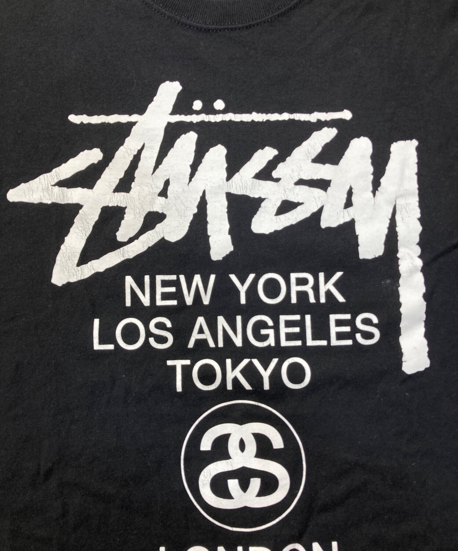 中古・古着通販】stussy (ステューシー) グラフィックTシャツ ブラック