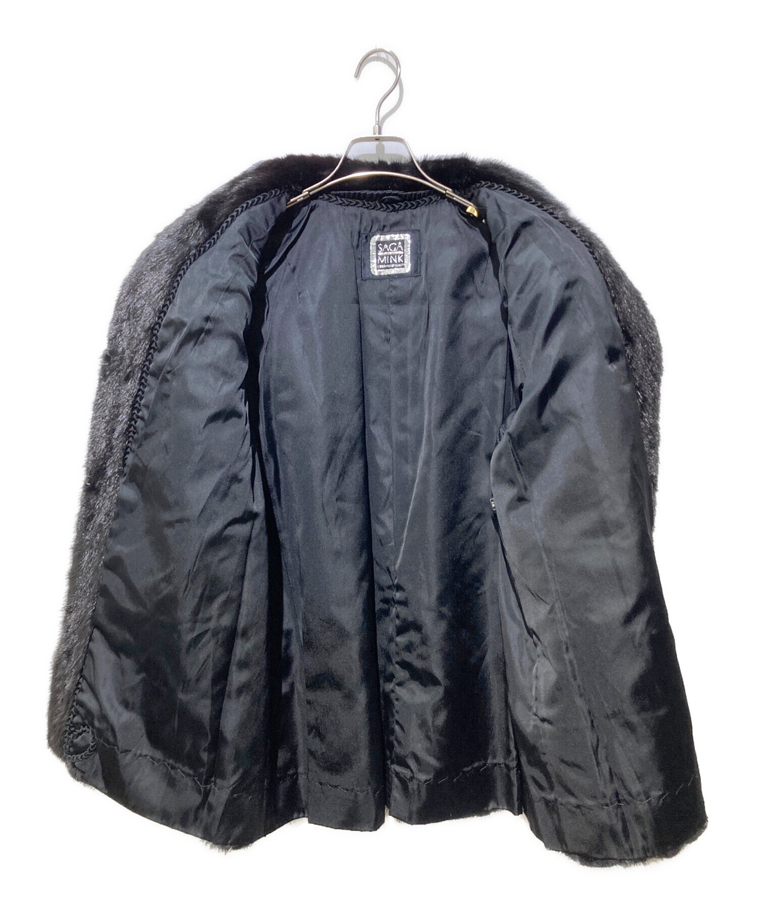 中古・古着通販】SAGA MINK (サガミンク) ファージャケット ブラック