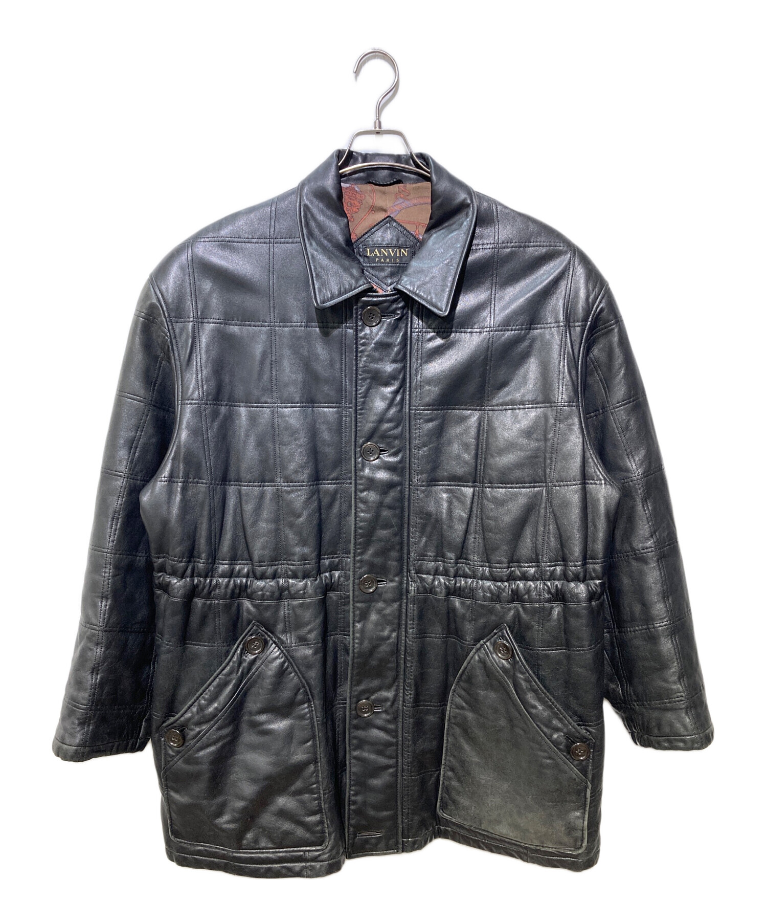 中古・古着通販】LANVIN (ランバン) シープスキンレザージャケット