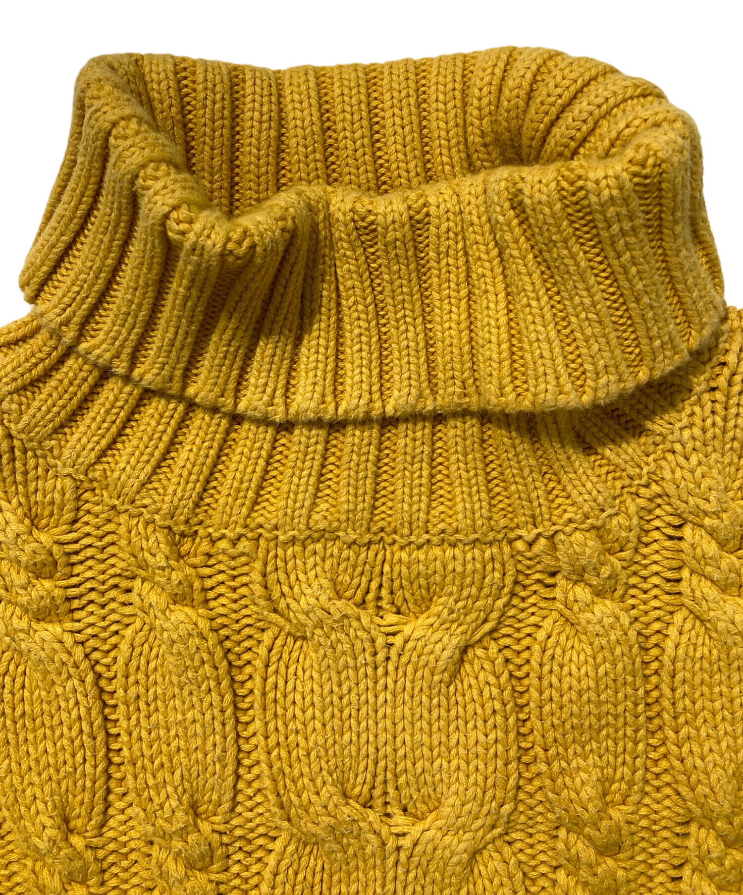80年代 GAP ギャップ ラミーコットンニットセーター イエロー(メンズ L)中古 古着 Y5322 中古・古着通販】GAP (ギャップ) タートルネックニット イエロー