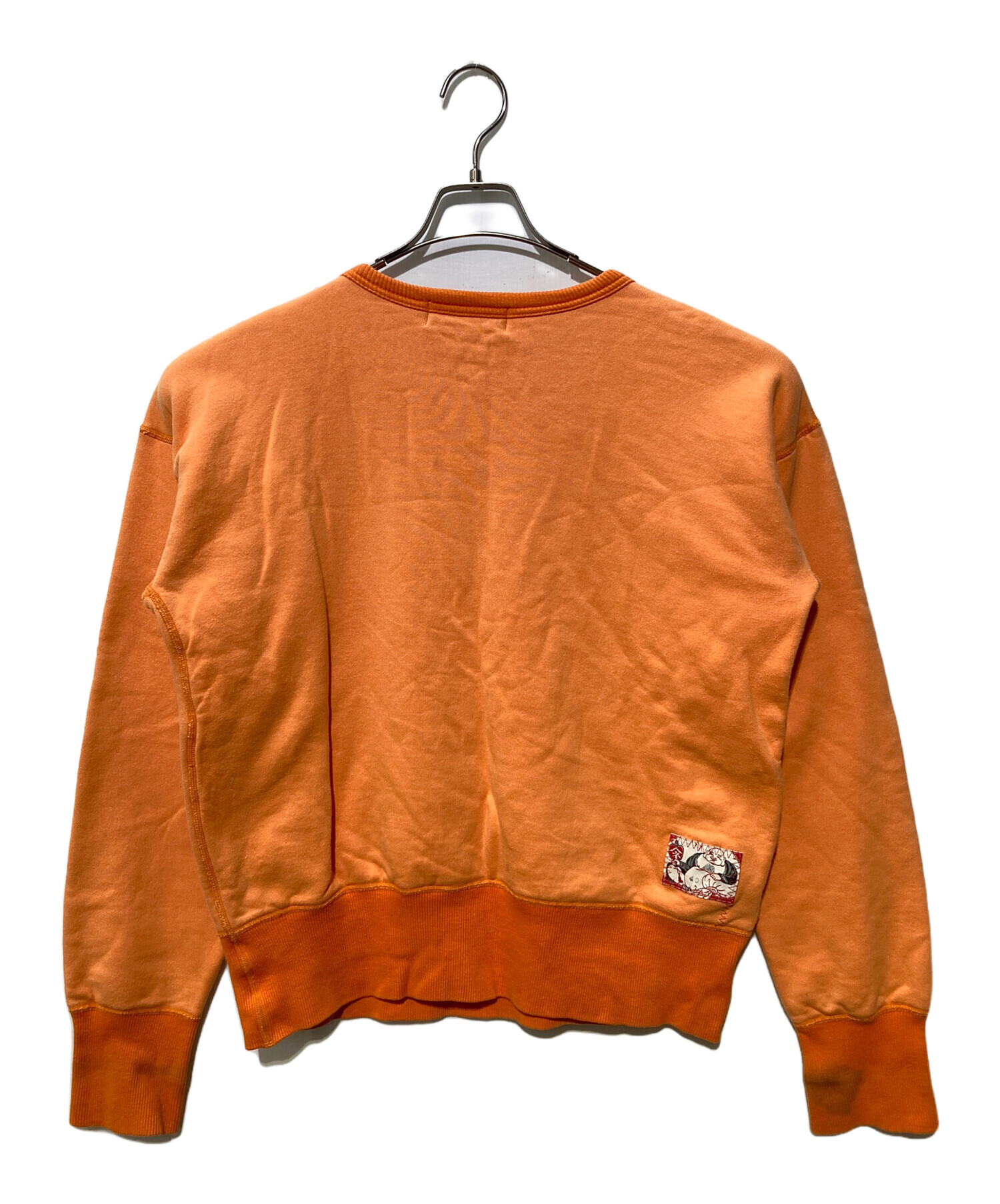 中古・古着通販】EVISU (エヴィス) 二枚地前Vスウェット オレンジ