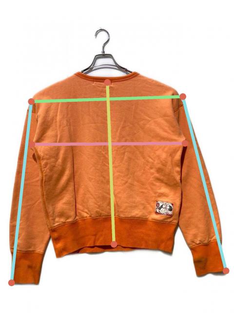 中古・古着通販】EVISU (エヴィス) 二枚地前Vスウェット オレンジ