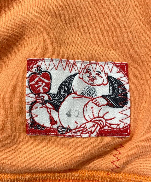 中古・古着通販】EVISU (エヴィス) 二枚地前Vスウェット オレンジ