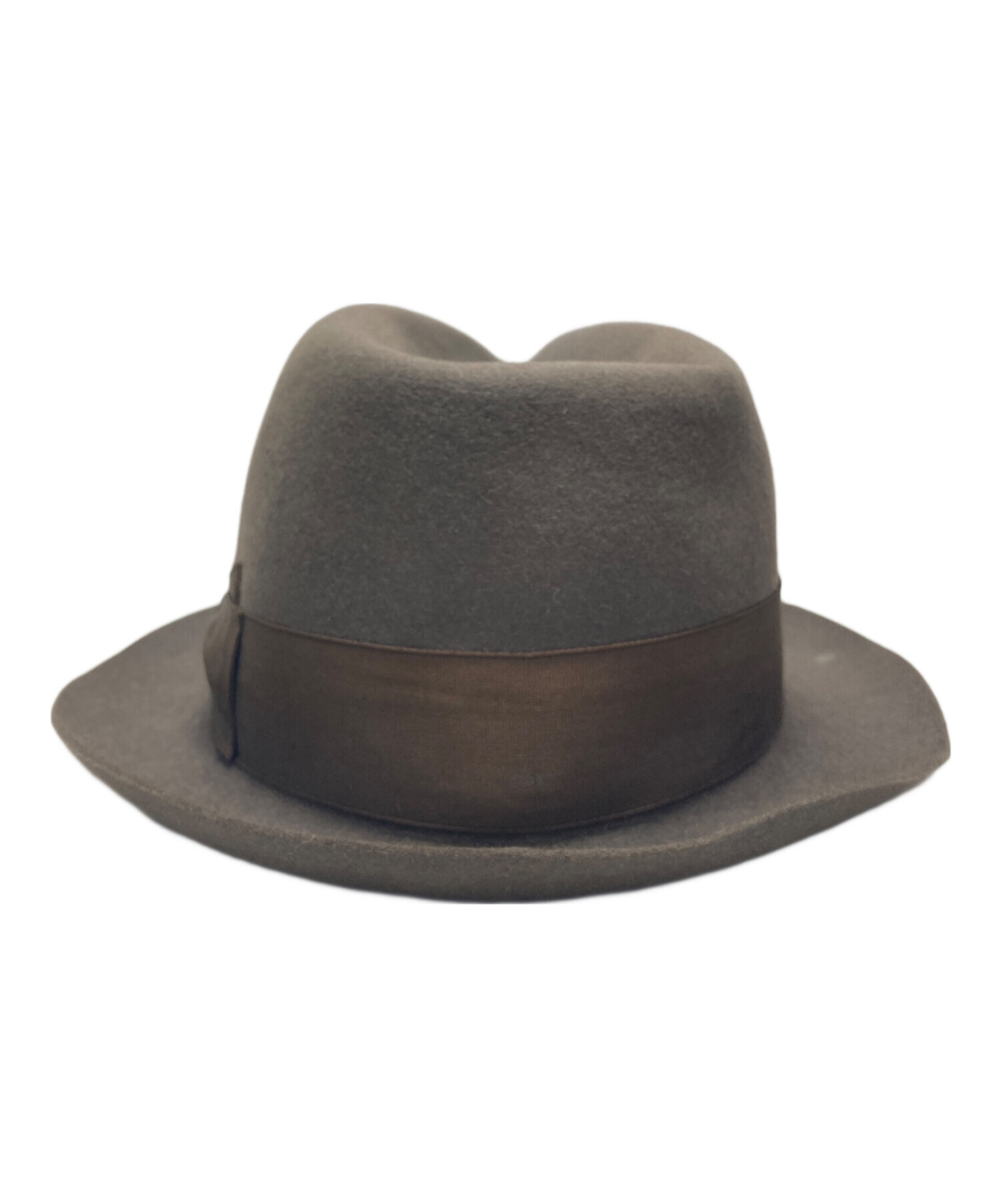 Borsalino ボルサリーノ ハット 58cm グレー 【古着】【中古】 中古・古着通販】BORSALINO (ボルサリーノ) ファーフォルトハット