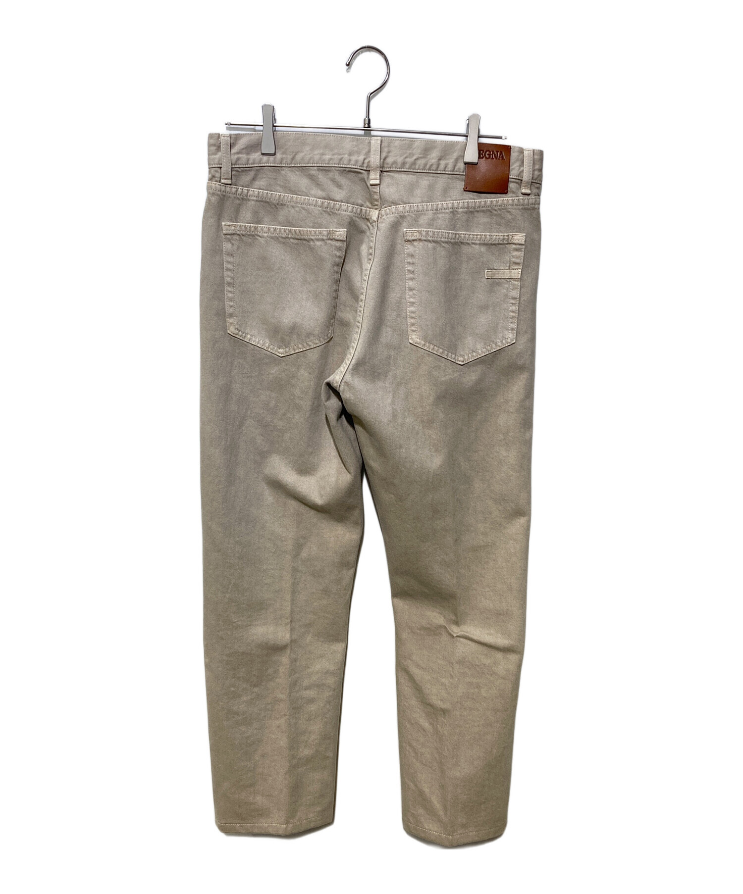 中古・古着通販】ZEGNA (ゼニア) POLICCIA デニムパンツ ベージュ