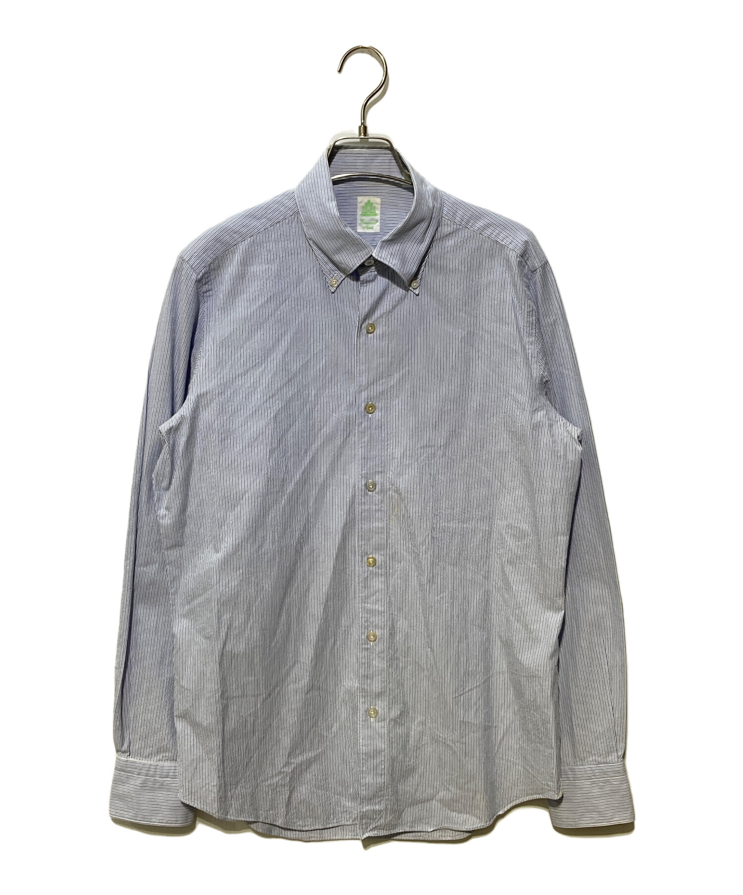 中古・古着通販】finamore (フィナモレ) ストライプBDシャツ スカイ