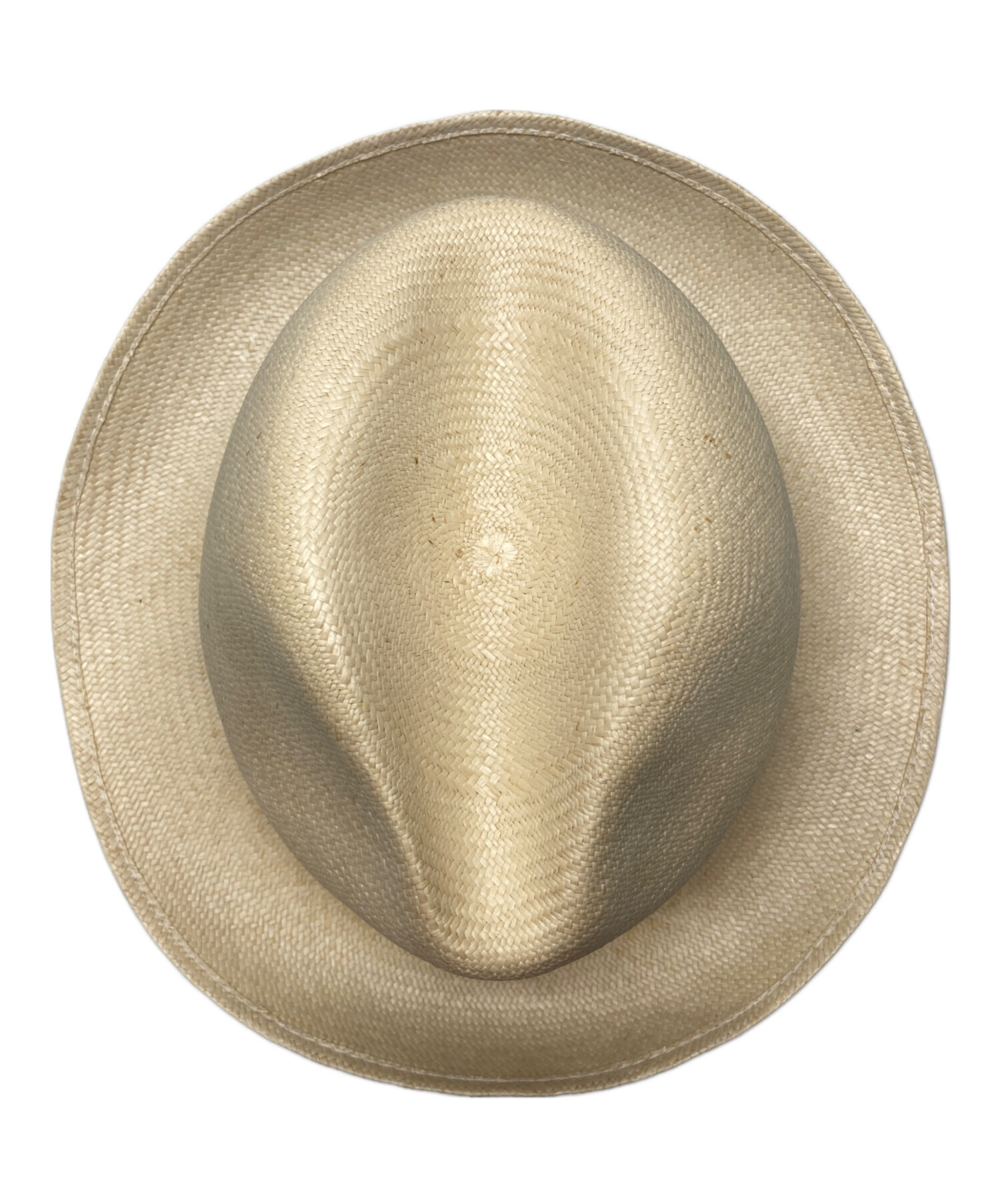 Borsalino ボルサリーノ ハット  ベージュ 【古着】【中古】【送料無料】 中古・古着通販】BORSALINO (ボルサリーノ) パナマハット ベージュ