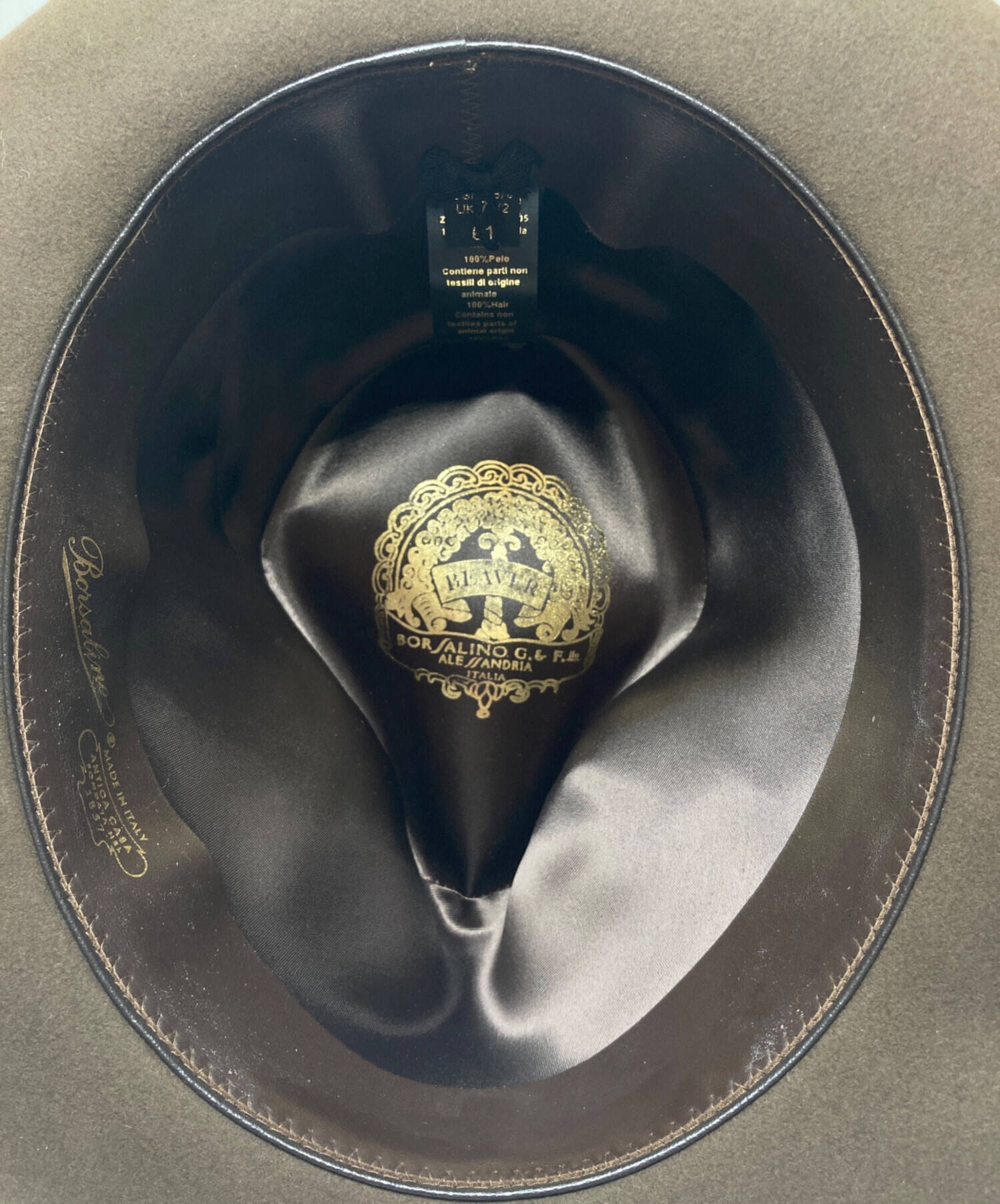 中古・古着通販】BORSALINO (ボルサリーノ) フォルトハット ブラウン