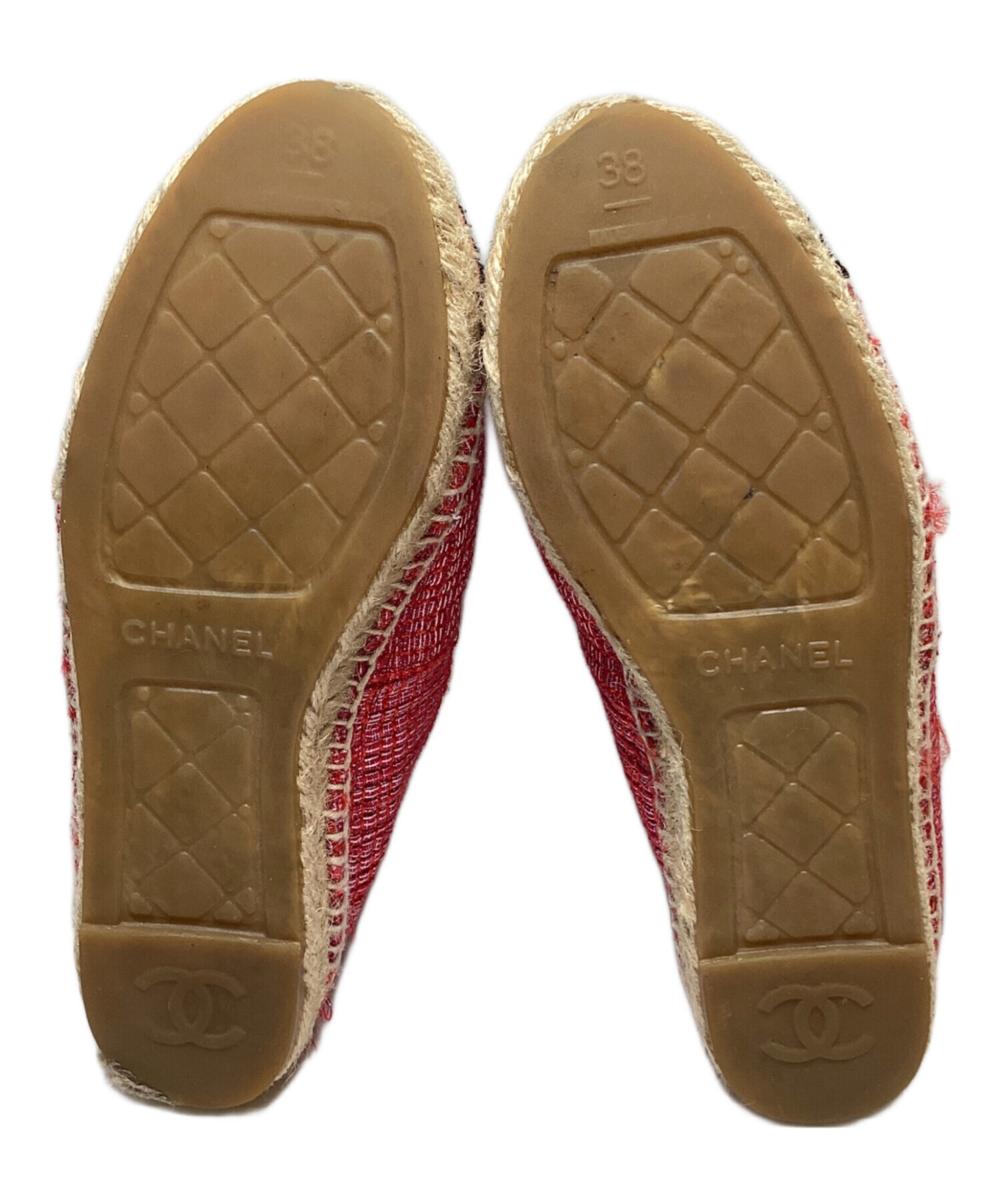 中古・古着通販】CHANEL (シャネル) ココマークエスパドリーユ ピンク