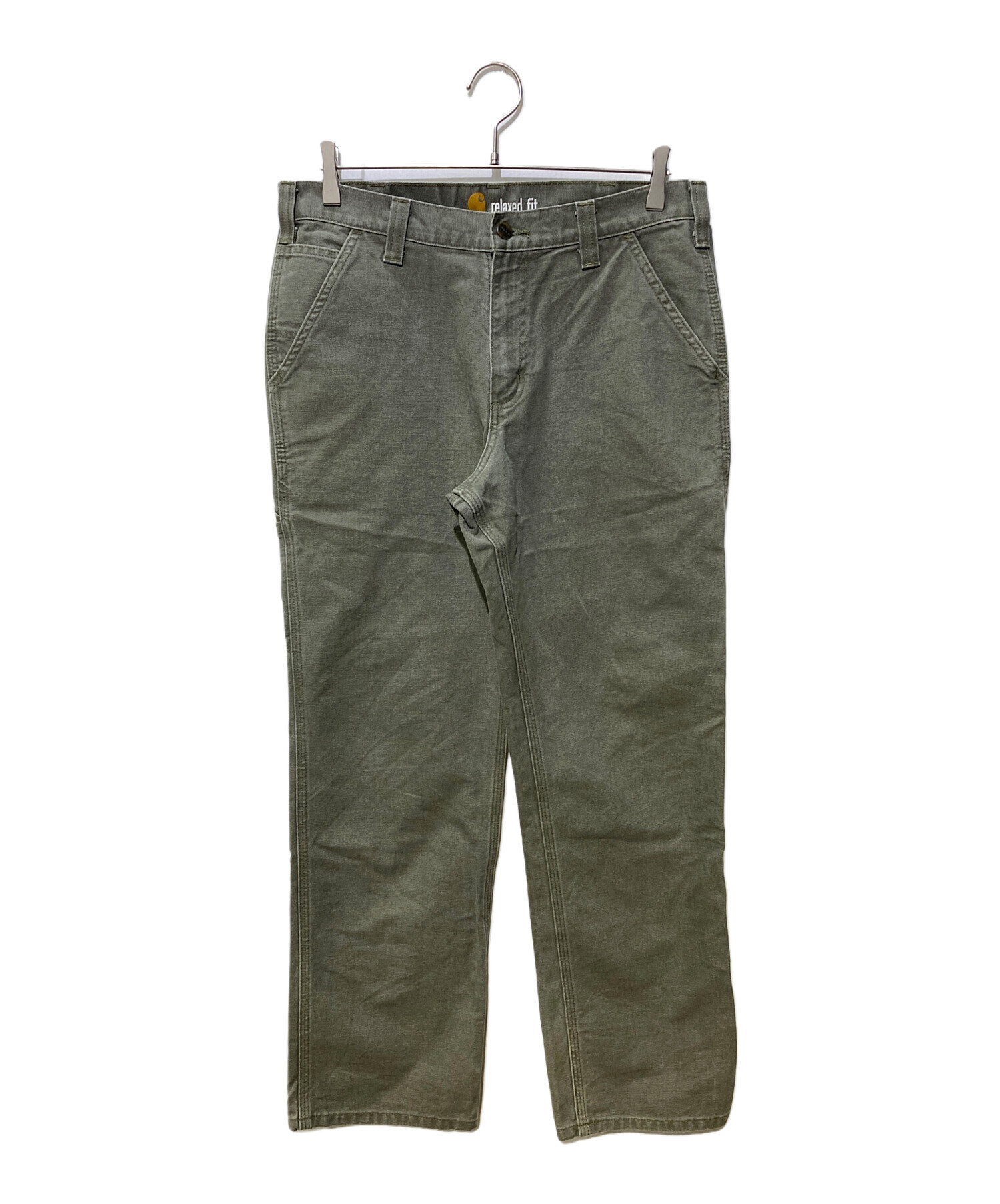 【中古】Carhartt ペイントペインターパンツ カーキ 32×32 カーハート[92][240092318777] 中古・古着通販】CarHartt (カーハート) ペインターパンツ カーキ