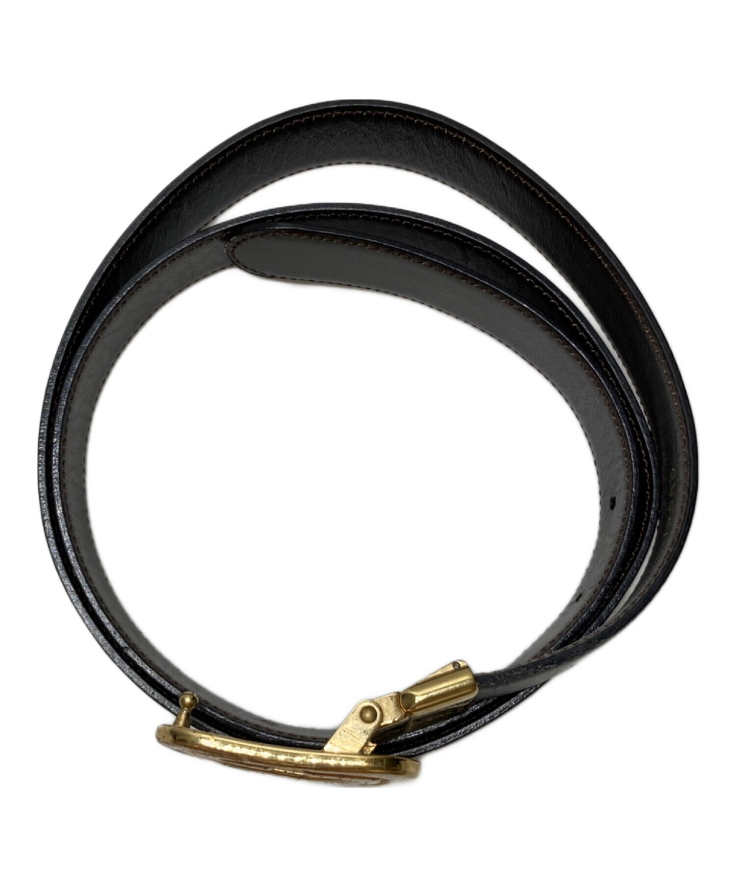 中古・古着通販】GUCCI (グッチ) レザーベルト ブラウン｜ブランド