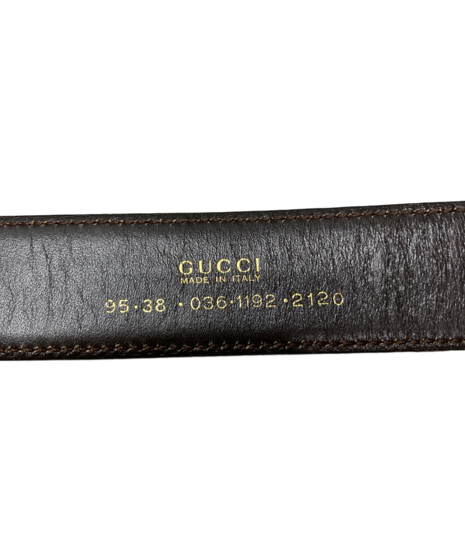 中古・古着通販】GUCCI (グッチ) レザーベルト ブラウン｜ブランド