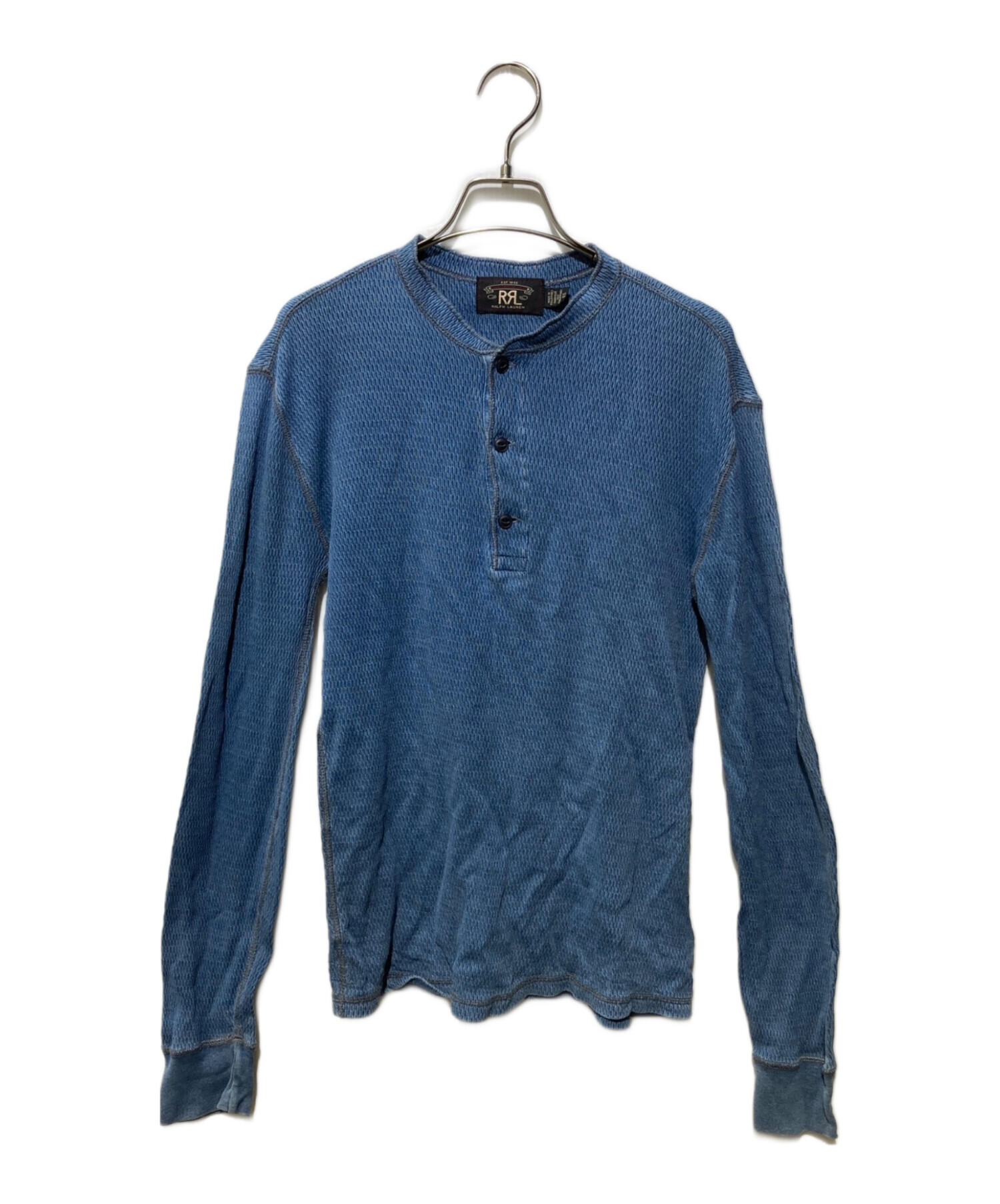 中古・古着通販】RRL (ダブルアールエル) インディゴヘンリーネック