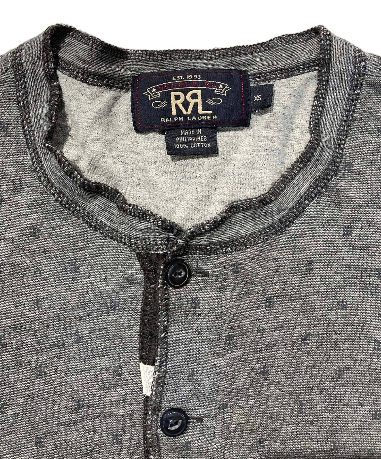 中古・古着通販】RRL (ダブルアールエル) ヘンリーネックカットソー