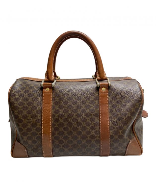中古・古着通販】CELINE (セリーヌ) マカダムボストンバッグ ブラウン 