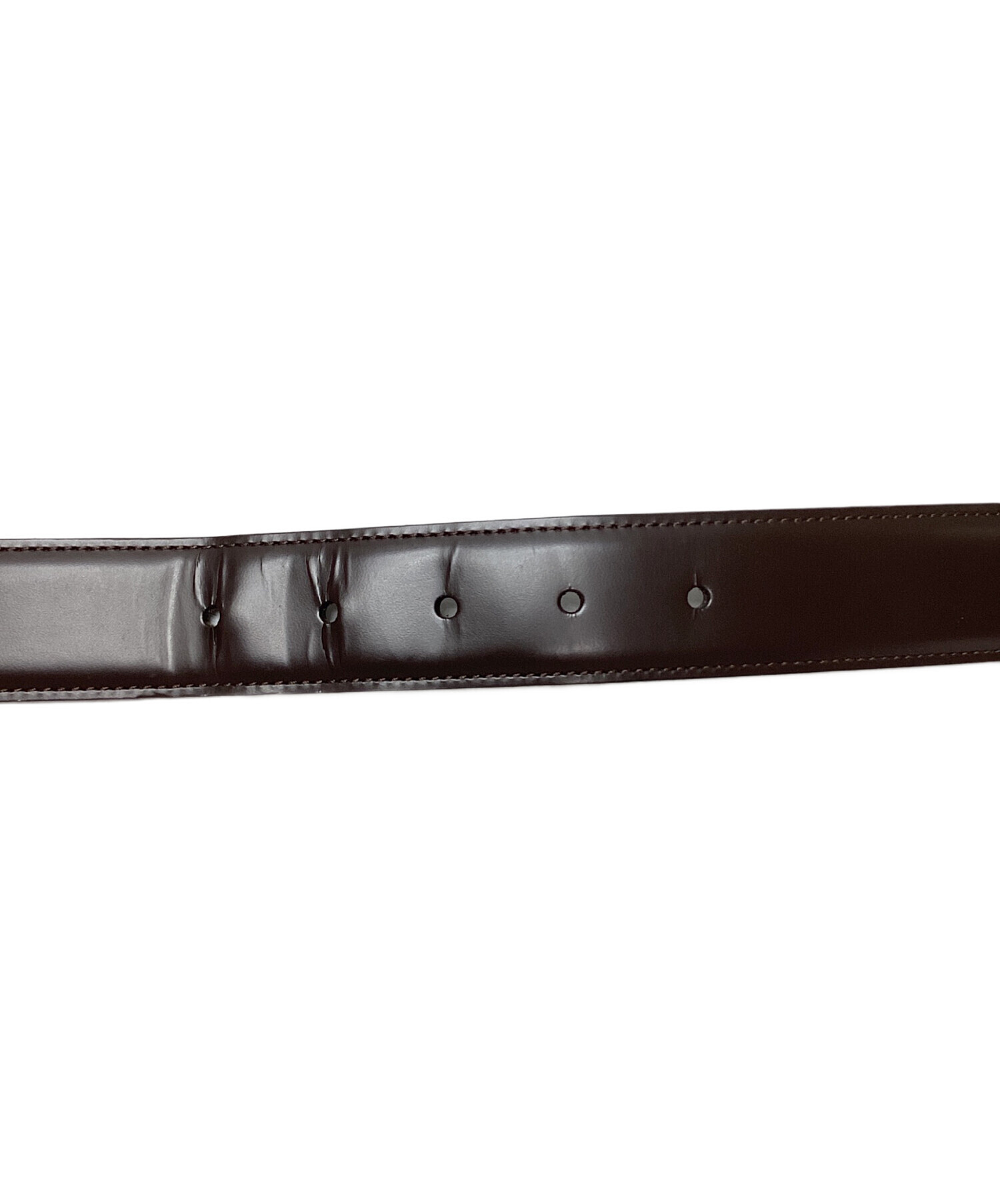 BVLGARI ベルト ブラック ブラウン 中古・古着通販】BVLGARI (ブルガリ) レザーベルト ブラウン｜ブランド