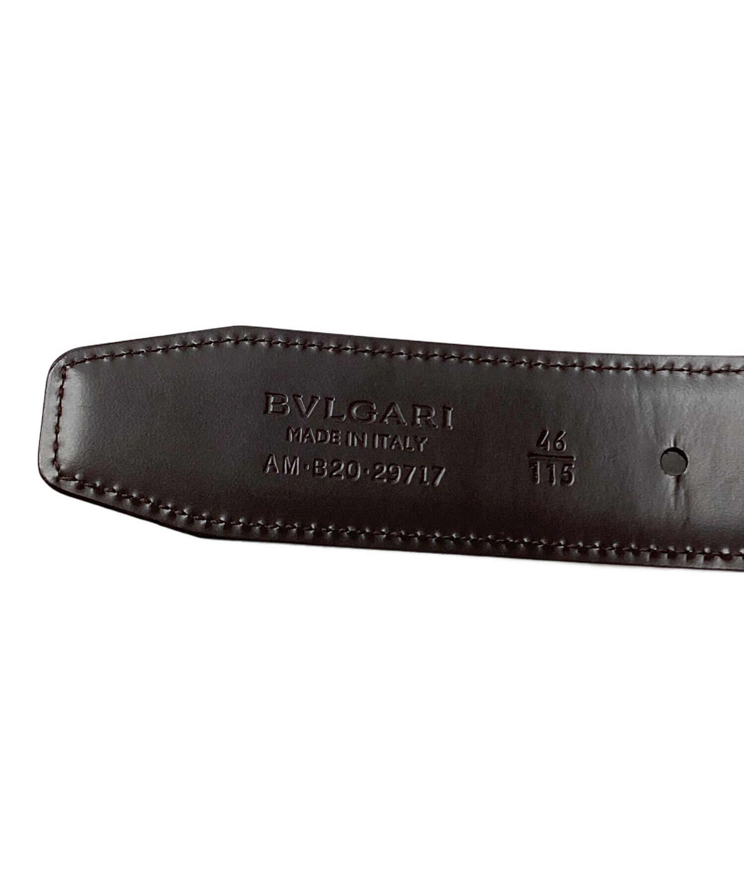 中古・古着通販】BVLGARI (ブルガリ) レザーベルト ブラウン｜ブランド
